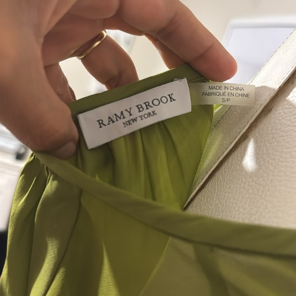 Ramy Brook Green Asymmetrical High-Low Sundress - Picture 8 of 9